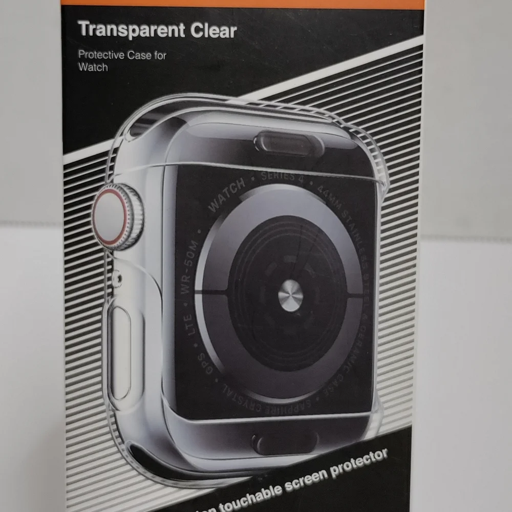 Penom Transparent Clear Protective Case for Watch MK7-44mm Black.Condition is N